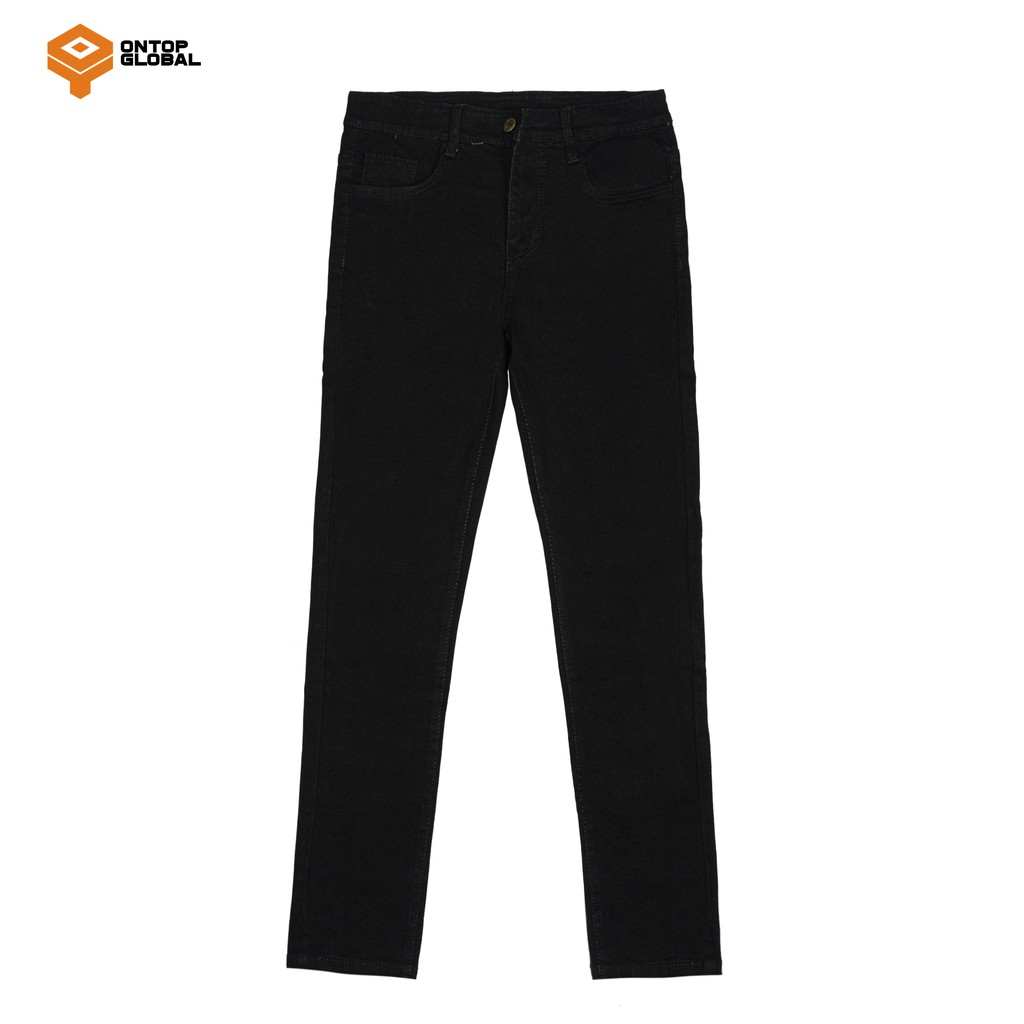 [Mã FASHIONGREEN194 giảm 10% tối đa 30K đơn từ 99K] Quần Jeans trơn nam Skinny local brand ONTOP